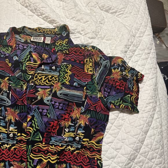 Hawaiian Shirt CHICOS DESIGN Size 3 - Picture 7 of 8